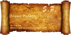 Sipos Polett névjegykártya